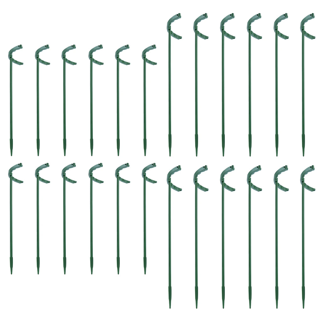 6Pcs Plant Support Stakes Half Round Plant Support Protective Garden Flower Support Indoor Plant Stake Garden Supplies Oasis Select