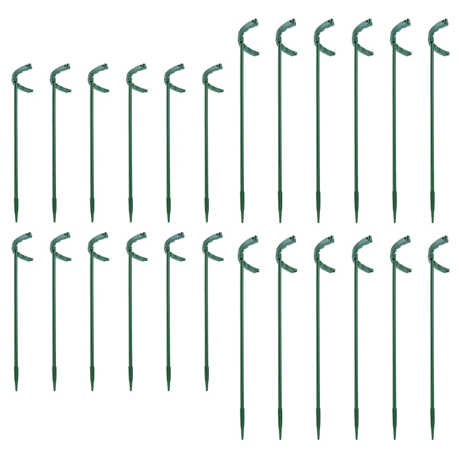6Pcs Plant Support Stakes Half Round Plant Support Protective Garden Flower Support Indoor Plant Stake Garden Supplies Oasis Select