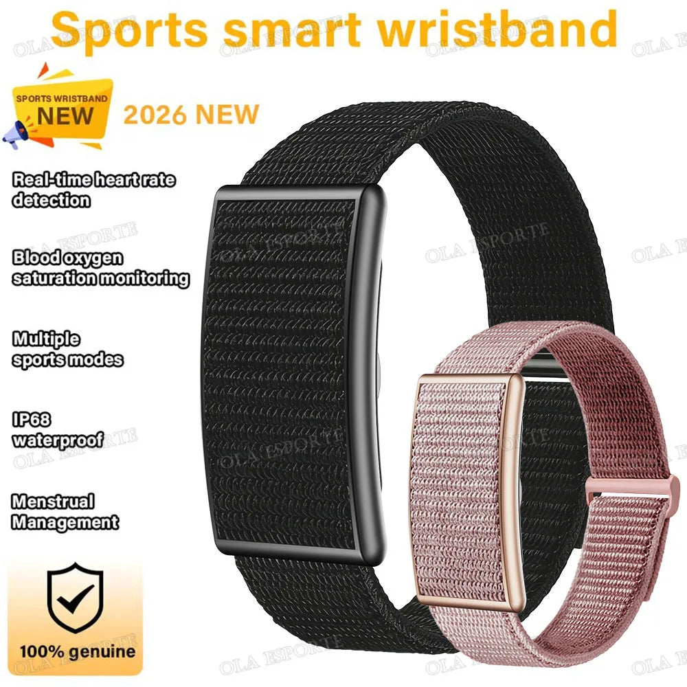 No Screen Fitness Bracelet – Heart Rate, GPS & IP68 Waterproof