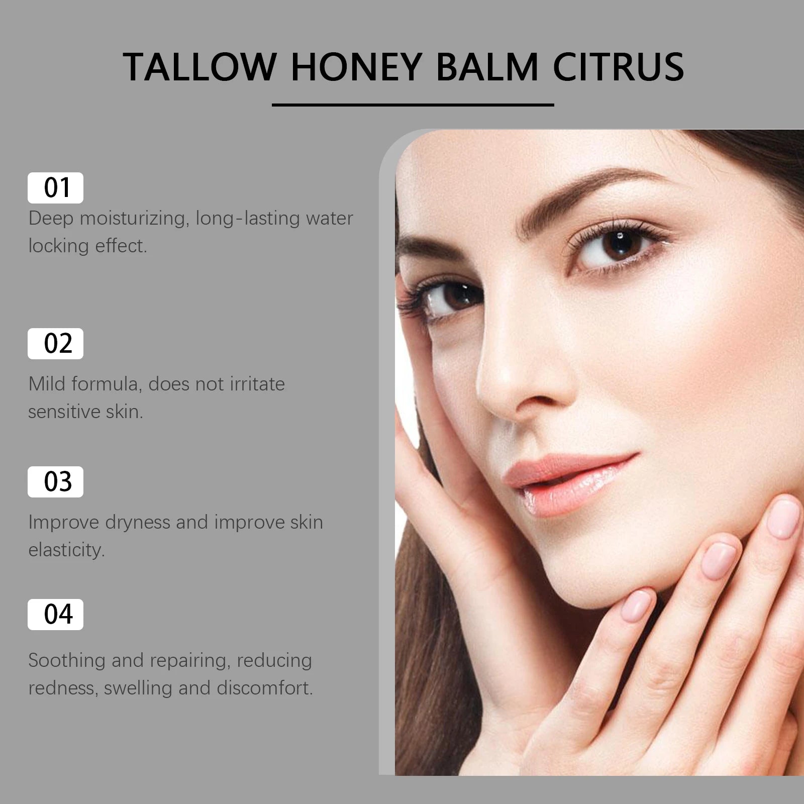 Tallow Honey Cream – Brightening Firming Face & Body Lotion