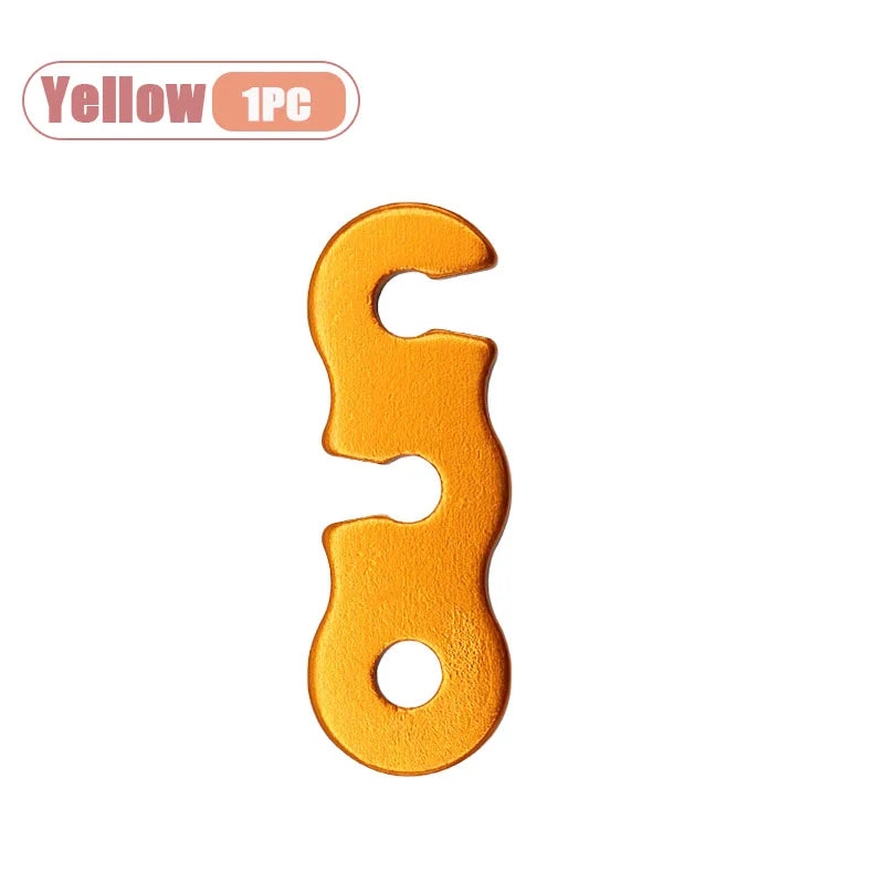 Adjustable Tent Rope Tensioner Easy To Install for Outdoor Camping Hiking Backpacking and Adventure Perfect Camping Accessory Oasis Select Yellow-1PC