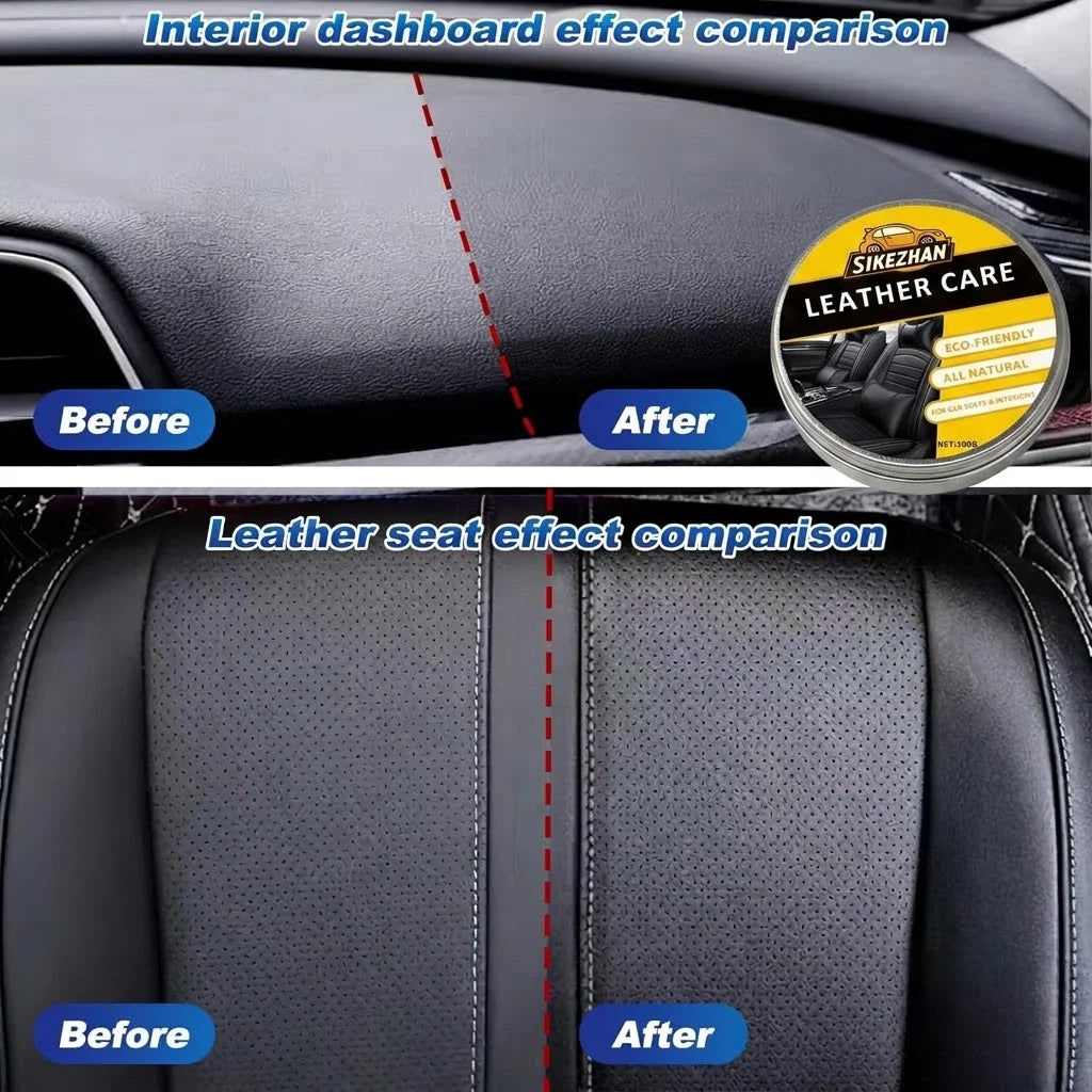Natural Odorless Leather Conditioner Balm | Transparent Universal Care Cream to Protect & Nourish All Color Car Seats Oasis Select