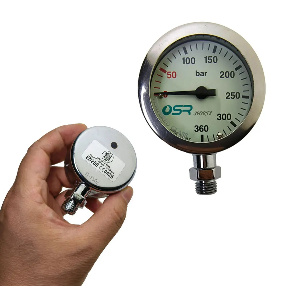360 Bar Diving SPG Luminous Submersible Pressure Gauge Oasis Select