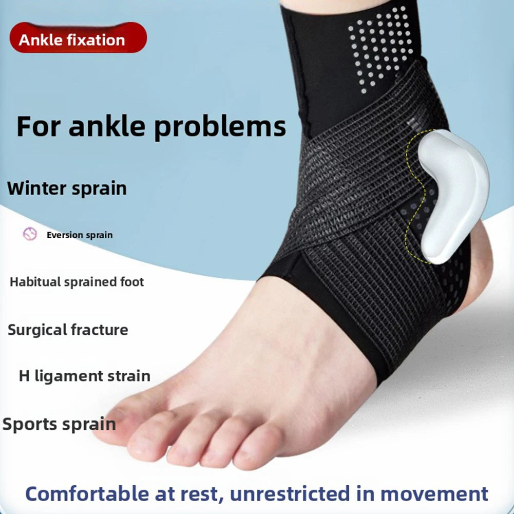 Elastic Ankle Brace with Adjustable Wraps | Gym & Outdoor Sports