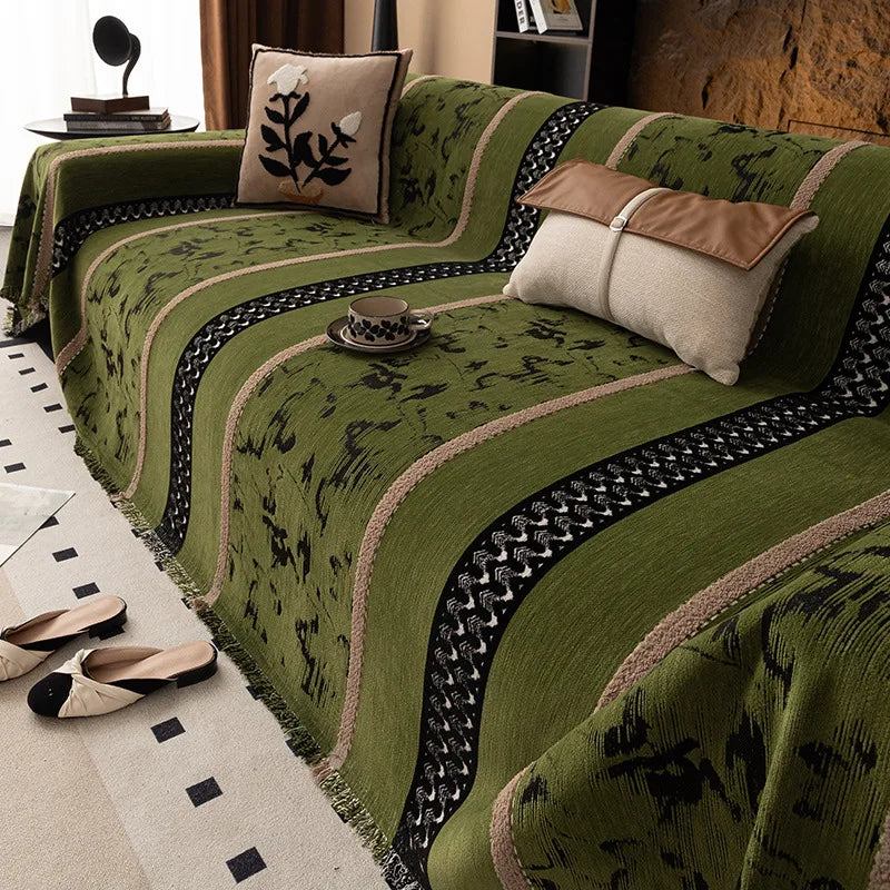 All-season Universal Light Luxury Sofa Towel Chenier High-end Non-slip Sofa Cover One Piece Full Coverage Home Textiles Oasis Select 180x130cm D