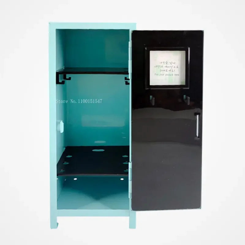 Iron Storage Box Dormitory Storage Cosmetics Paper Money Keys Bank Cards and Other Desktop Small Items Mini Locker Cabinet Oasis Select