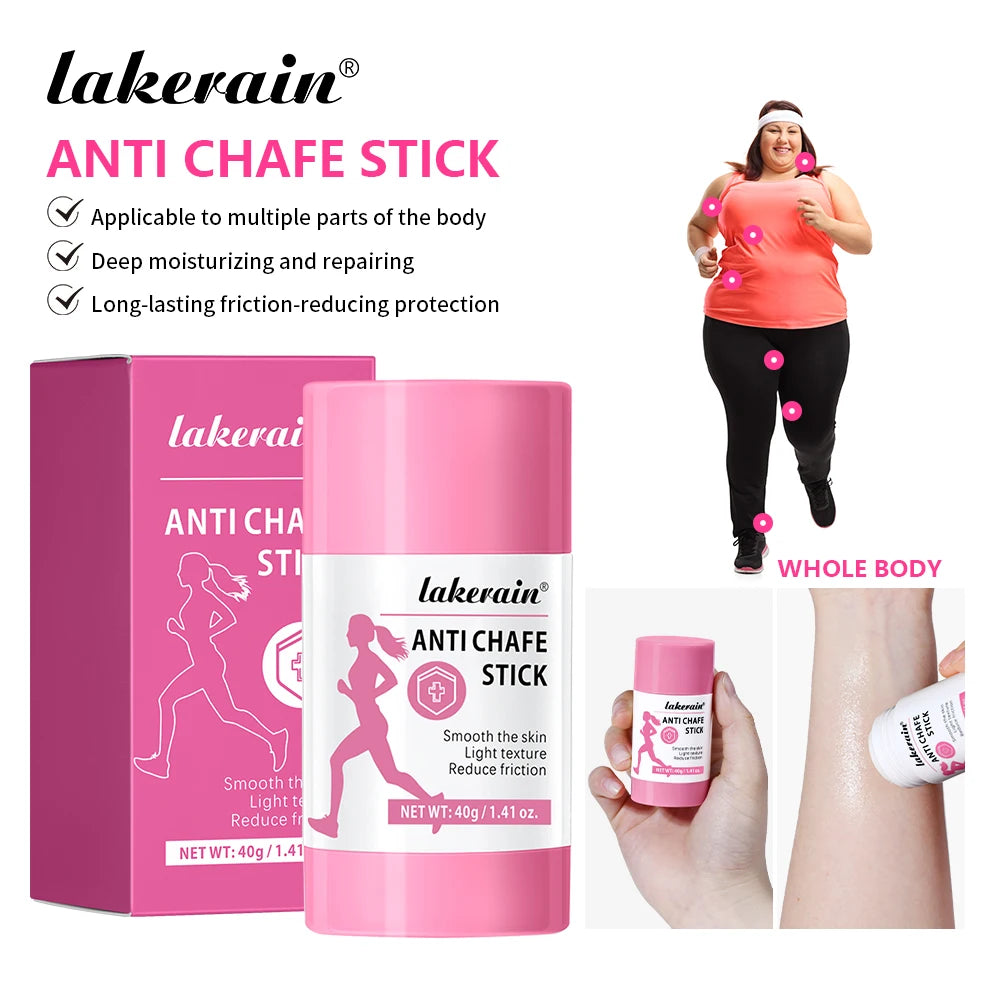 Anti-Chafing Stick Friction Reducing Protection Moisturizing Dry Skin Running Chafe Stick For Heel Lower Arm Thigh Skin Care Oasis Select 1 pc