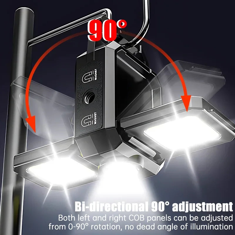 Mini COB LED Keychain Flashlight | USB Rechargeable Work Light