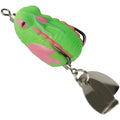 Realistic 6.2cm Frog Lure Bait 45 Degree Entry Angle Stainless Steel For Bass Blackfish Fishing Terminal Tackle Oasis Select Green