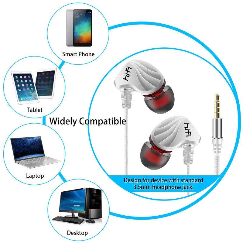 9D HIFI Heavy Bass Earphone 3.5MM AUX/Type-C Digital Chip 7.1 Surround Stereo Wired Headset With Mic Earbud For Samsung Android Oasis Select