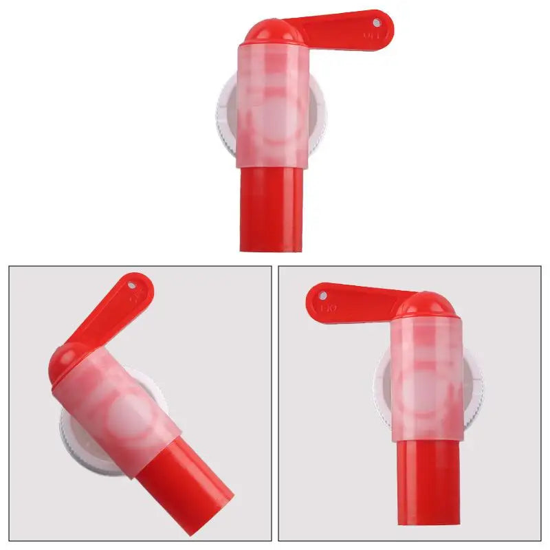 DN61 61mm Garden Faucet Red White Plastic Tap for Plant Nutrient Solution Outdoor Use Oasis Select