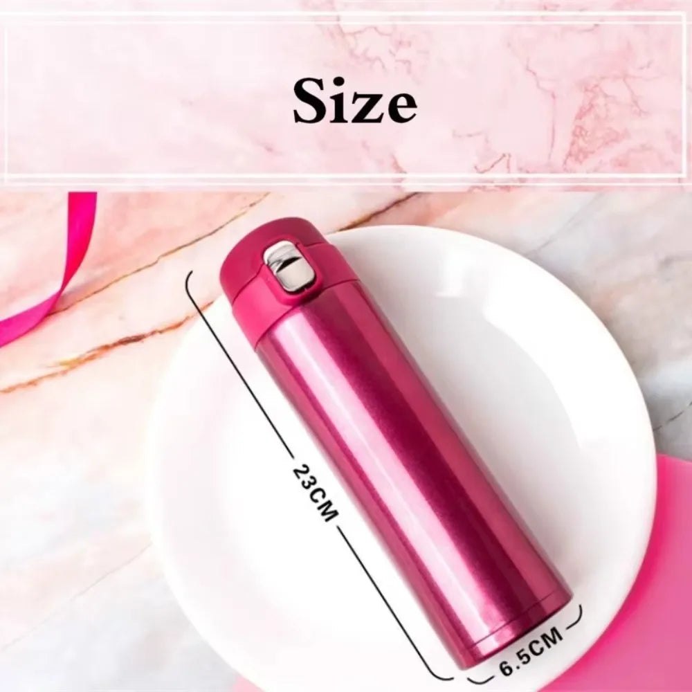 Stainless Steel Thermal Mug Bouncing Cover Double Wall Insulation Thermo Cup Temperature Retention large Capacity Coffee Mug Oasis Select
