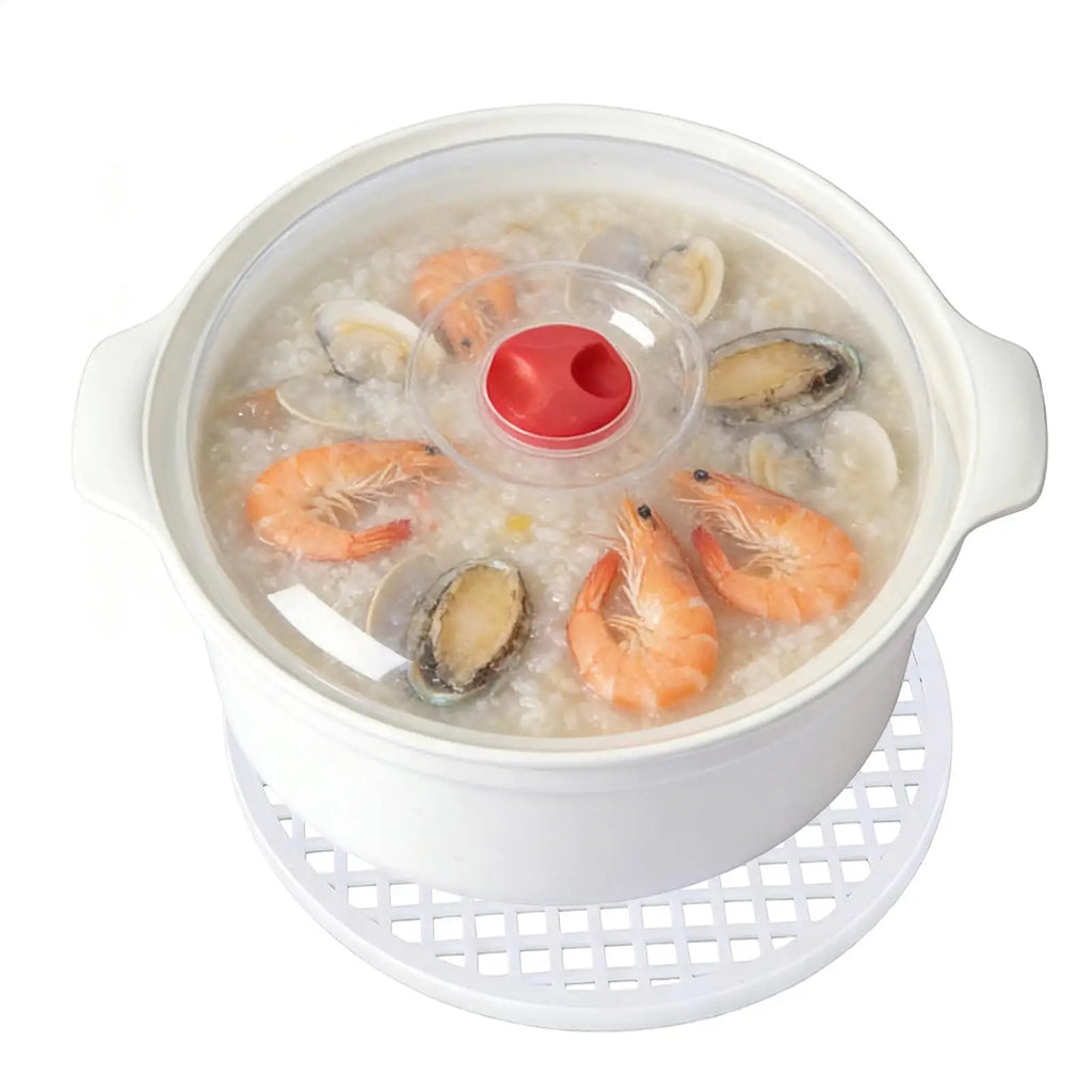 Microwave Oven Special Box Heated Soup Pot Rice Steamed Hot Steamed Buns With Lid Steamer Food Grade Kitchen Gadgets Tool Oasis Select