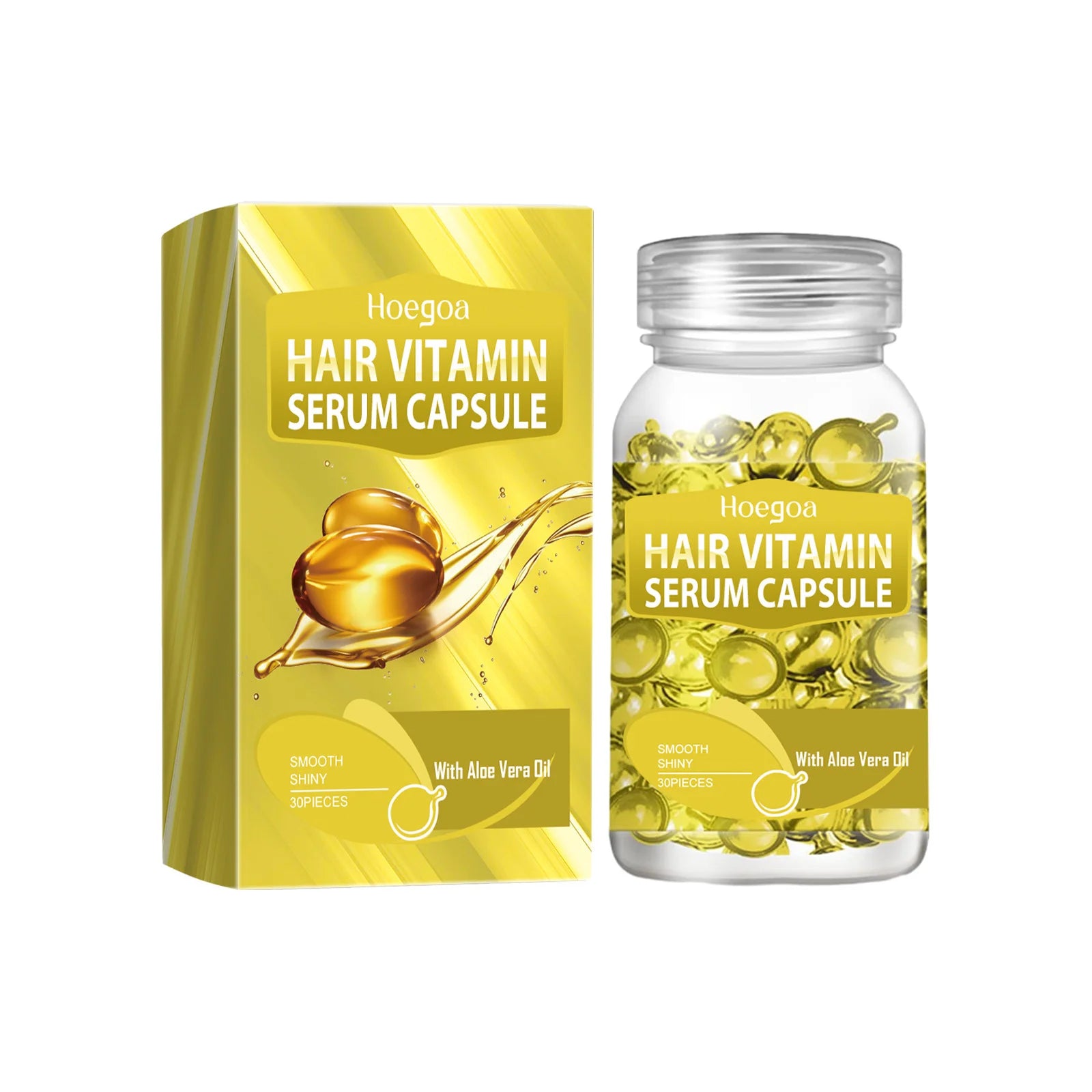 Smooth Hair Vitamin Capsule Repairing Frizzy Dry Improve Split Oasis Select Vitamin Oil