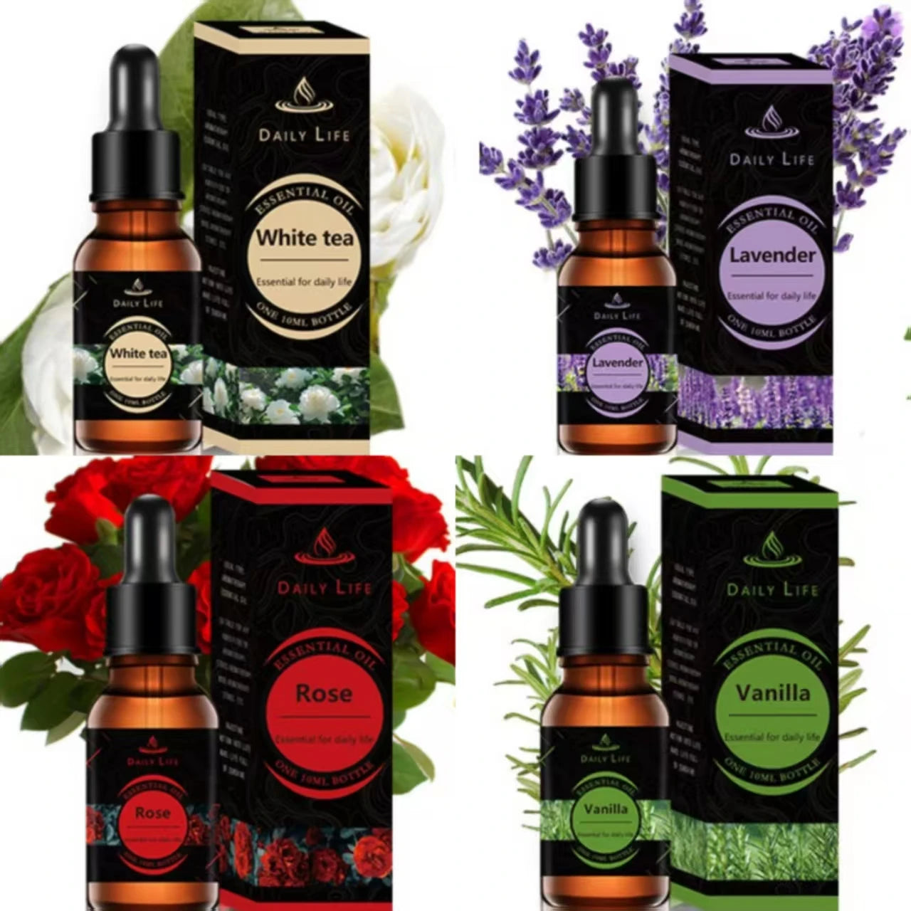 4PCS*10ml Essences Kit for Aromatherapy Machine Diffuser and Hydrosoluble Environment Humidifier Oasis Select G 10ml