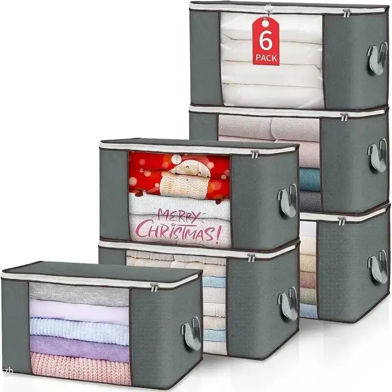 Non-Woven Zipper Blanket Storage Bag | Under Bed Organizer Blanket Storage Bag Oasis Select