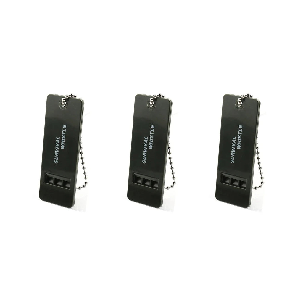 1/3/6PCS Loud Emergency Whistle Plastic Survival Whistle for Hiking Self Defense Flat Keychain Safety Alert Rescue Gear Oasis Select 3pcs