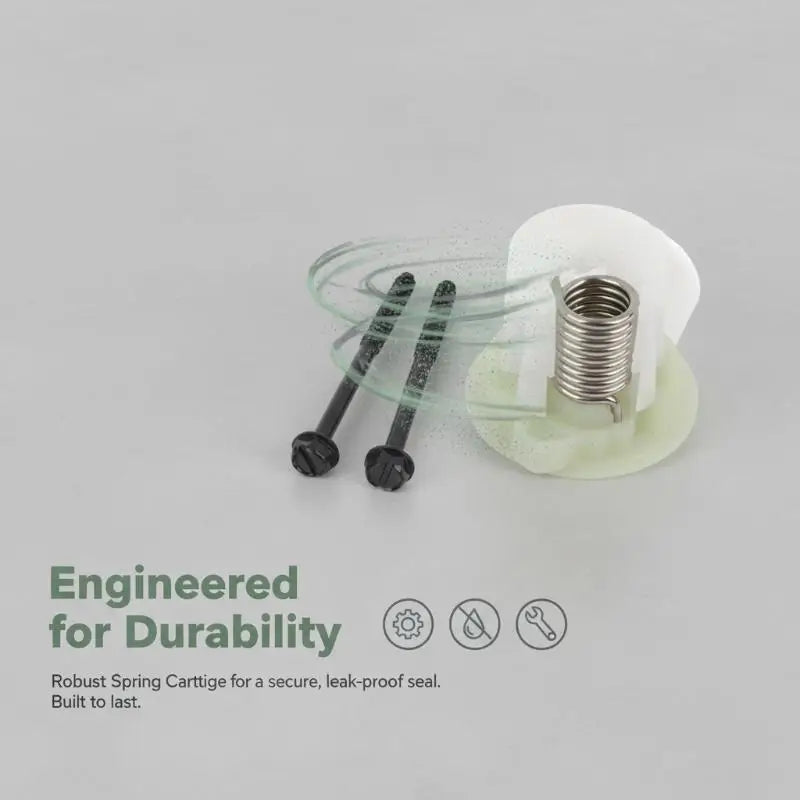Toilet Spring Replacement - White End Cap Kit for 910 510 511, Easy Install Flush Mechanism Parts Oasis Select