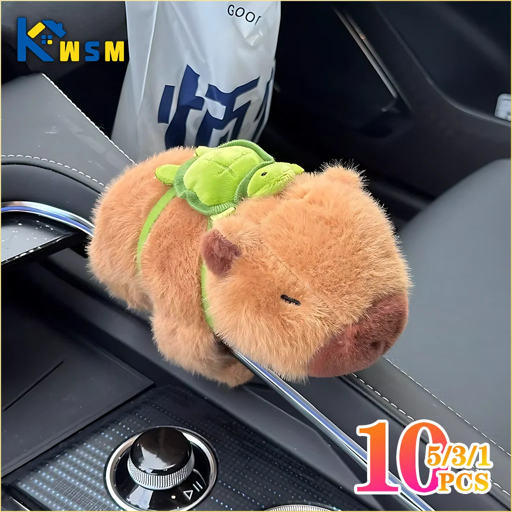 1-10PCS Snap Circle Kapybara Wrist Accessory Doll Doll Water Dolphin Cute Plush Toys Curtains Bicycle Car Party Decorations Oasis Select