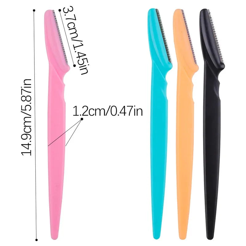 3/4/10Pcs Eyebrow Trimmer Face Blade Shaver Portable Eye Brow Epilation Hair Removal Safety Eyebrow Cutting Woman Makeup Tools Oasis Select