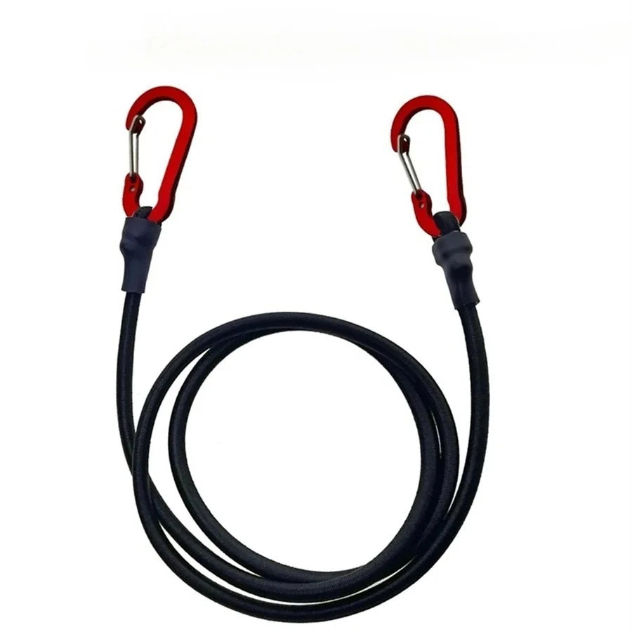 30-210cm 8mm Packing Ropes Outdoor Elastic Bungee Cords with Red Hooks Stretch Lightweight for Bikes Car Luggage Roof Rack Strap Oasis Select 60CM