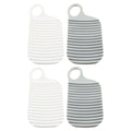 2/4 PCS Mini Washboard Portable Laundry Scrubber Plastic Travel Camping Home Clothes Washing Tool Durable Clean Creative Gift Oasis Select Combo-4pcs
