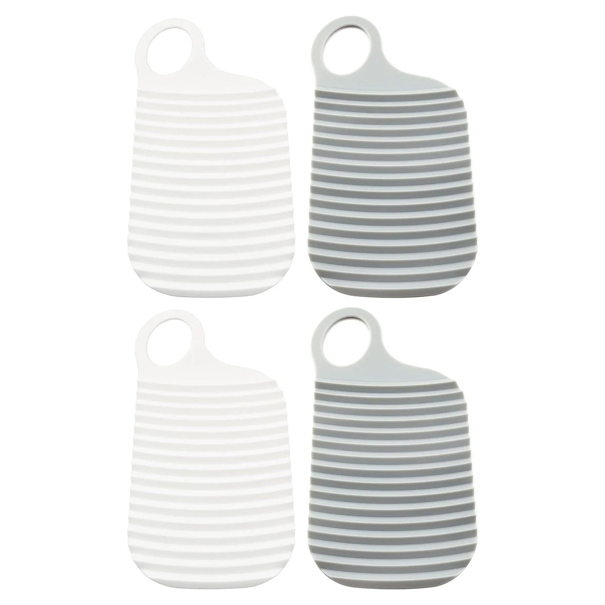 2/4 PCS Mini Washboard Portable Laundry Scrubber Plastic Travel Camping Home Clothes Washing Tool Durable Clean Creative Gift Oasis Select Combo-4pcs