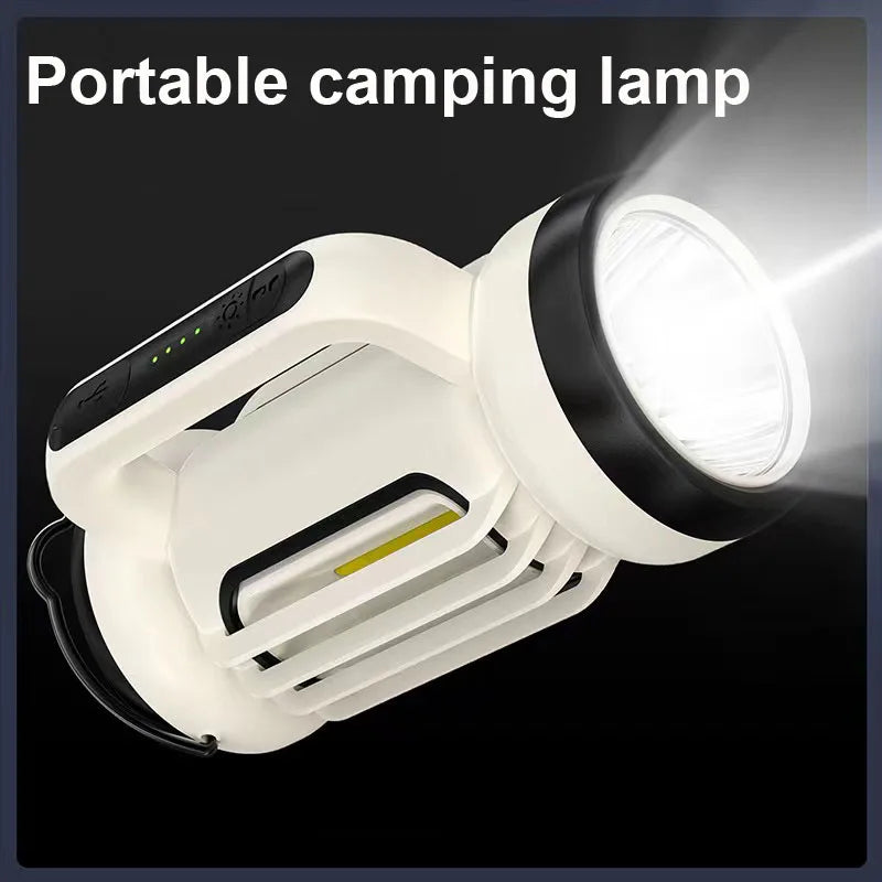 Super Bright LED Work Light Handheld Flashlight Rechargeable Searchlight Power Bank Function Torch Spotlight New Oasis Select