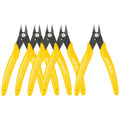 5Pcs 170 Wire Cutter DIY Trimmer Diagonal Side Cutting Cable Nippers Red Blue Pliers Hand Mini Snips Flush Nipper Trimmer Oasis Select YELLOW