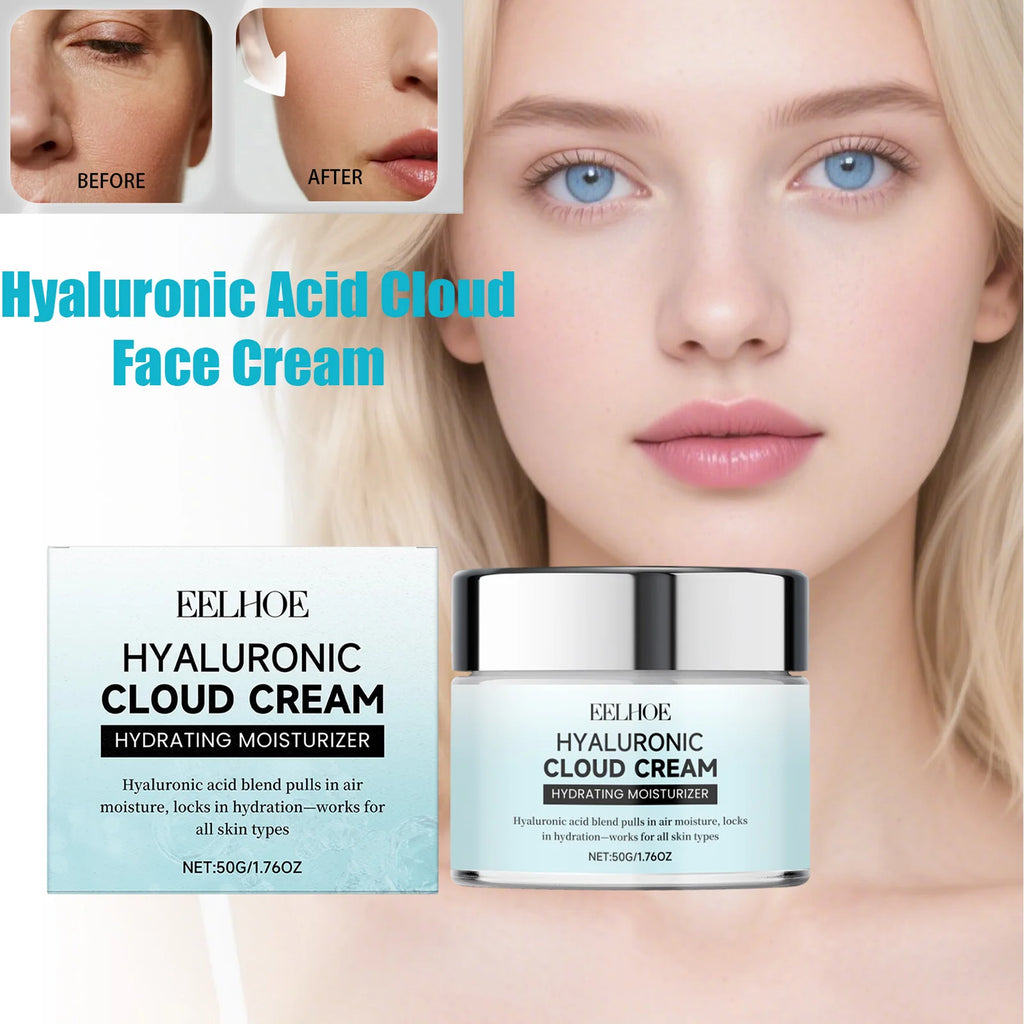 EELHOE Hyaluronic Cloud Cream – Hydrating Face Primer 50g Hydrating Face Cream Oasis Select