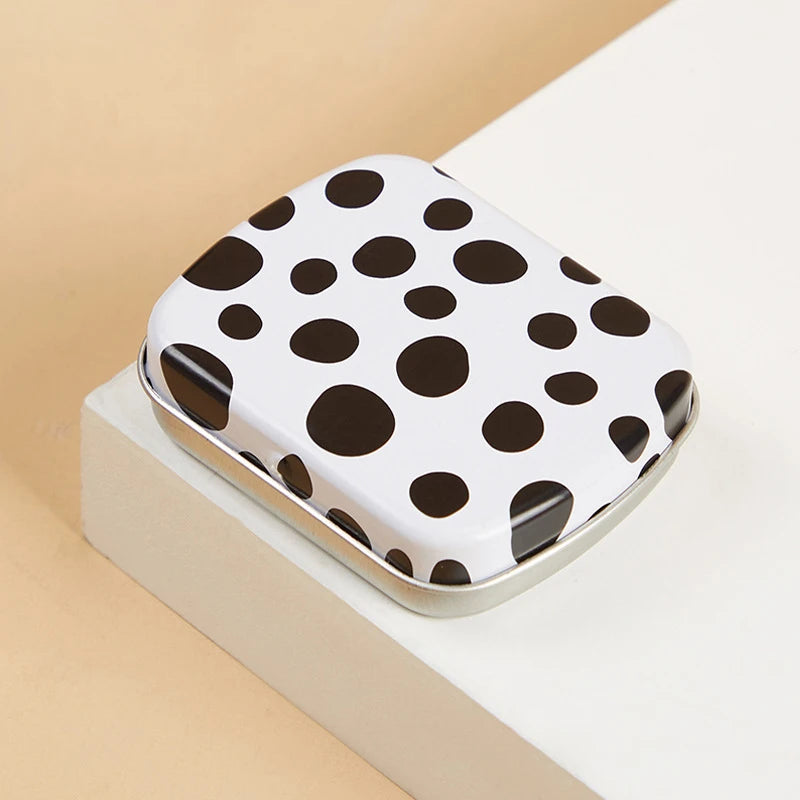 Mini Tin Box Metal Hinged Empty Tins With Lid Portable Rectangular Small Storage Container Candy Pill Cases For Home Organizer Oasis Select Small spot