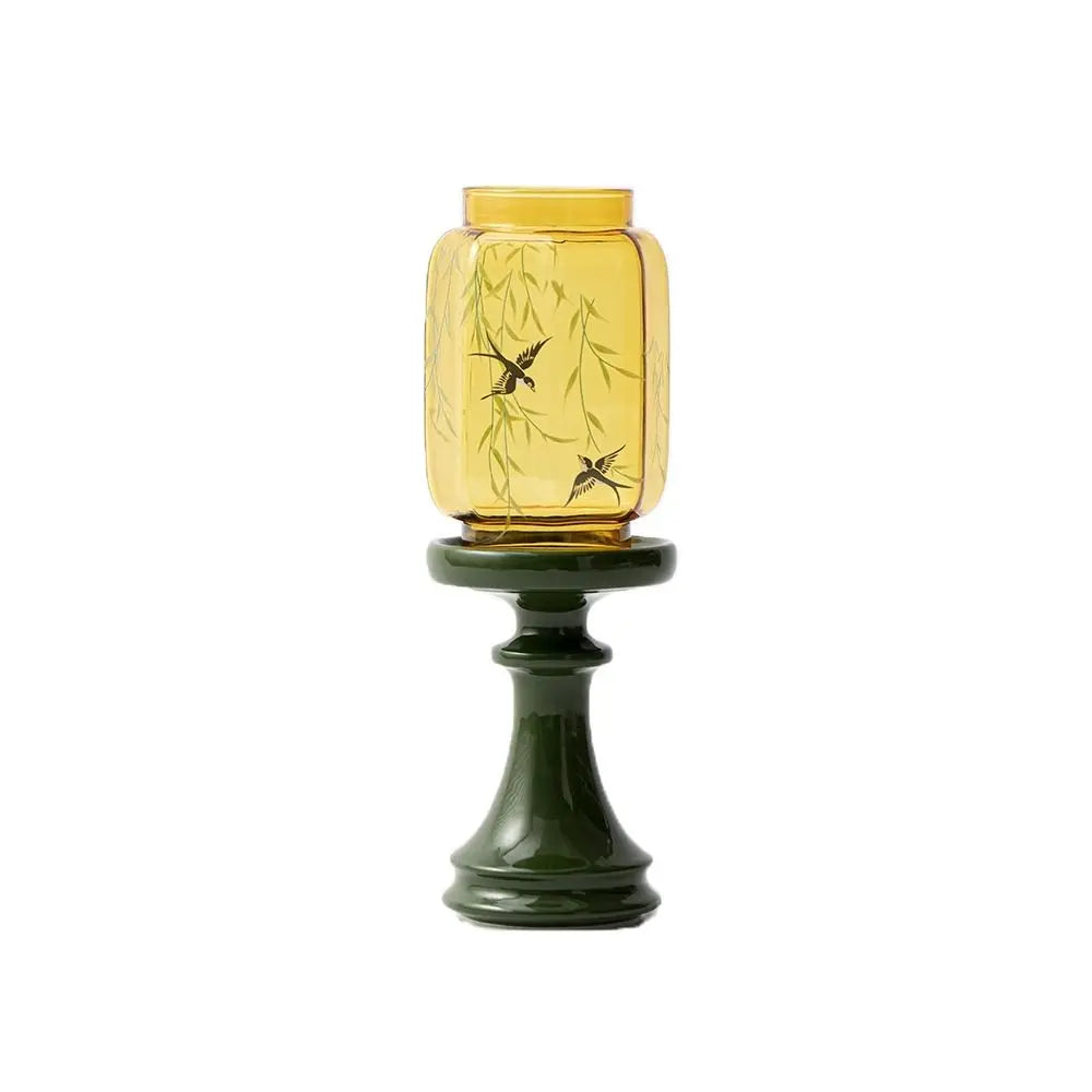 Candle Holder Lamp Zen Tea Room Atmosphere Lamp Home Floor Candle Lamp High Appearance Level Ornaments Scented Candle Oasis Select