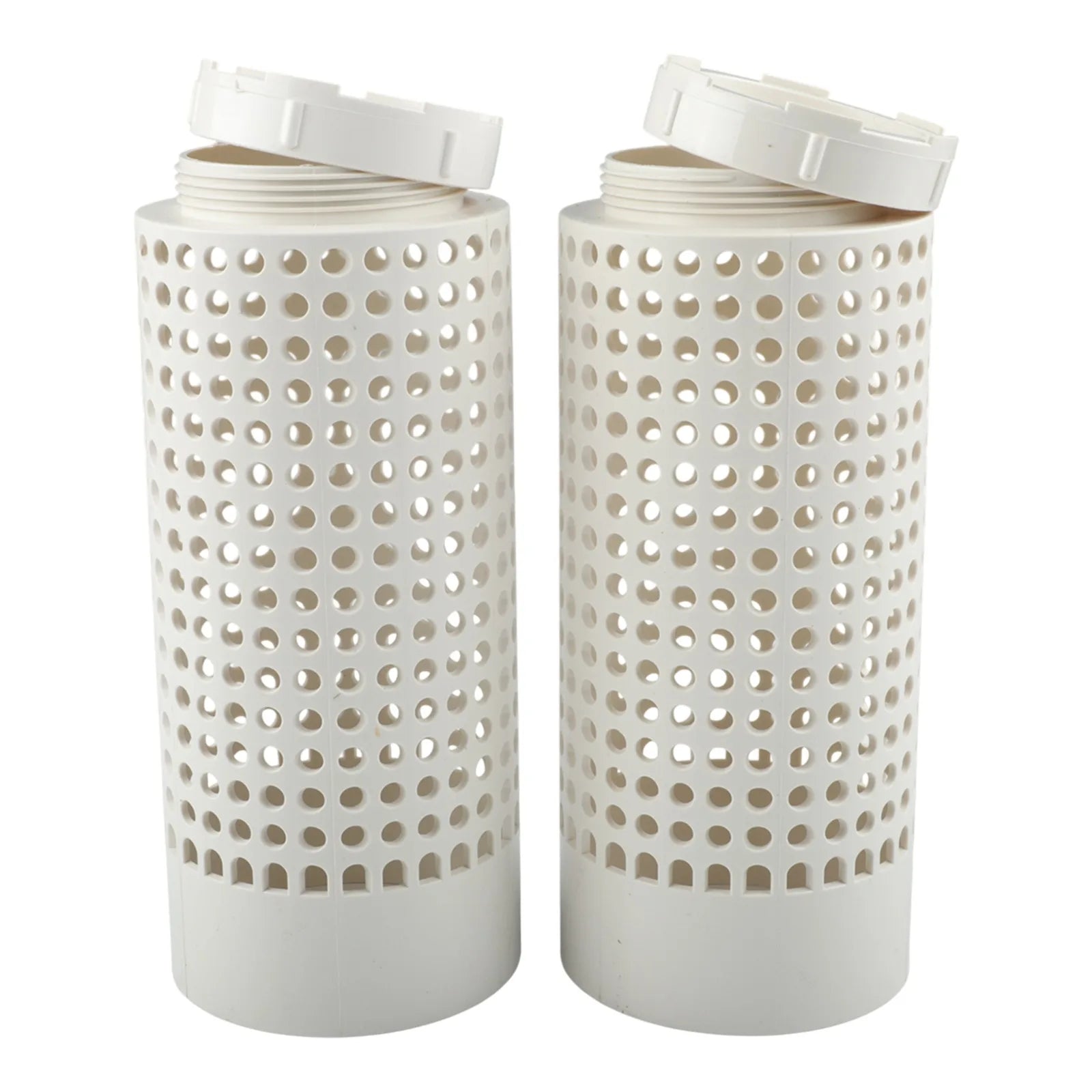 White PVC Composting Bin Tube With Screwed Lid For Garden Waste Decomposition And Small Space Plant Care Accessories Oasis Select