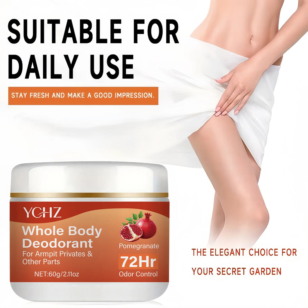 YCHZ Pomegranate Lemon Verbena Deodorant Cream | 72-Hr Fresh