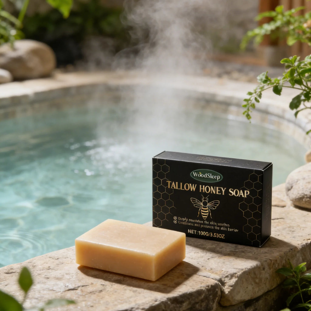 Woodsleep Tallow Honey Soap – Nourishing Moisturizing Bar Handmade Soap Bar Oasis Select