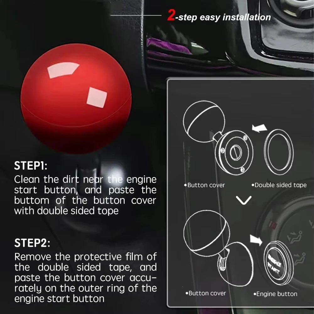 Car Push-to-Start Button Cover Joystick Protector | ABS