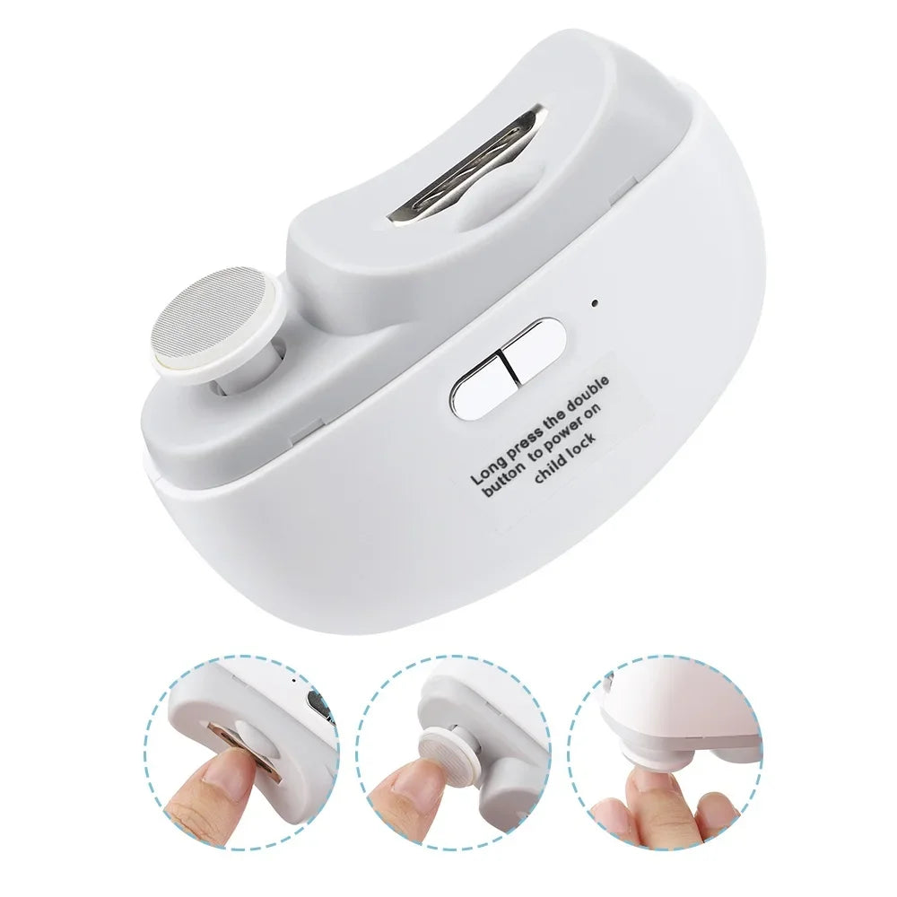 AFDEAL Electric Nail Trimmer – 2-Speed Baby & Adult Grinder