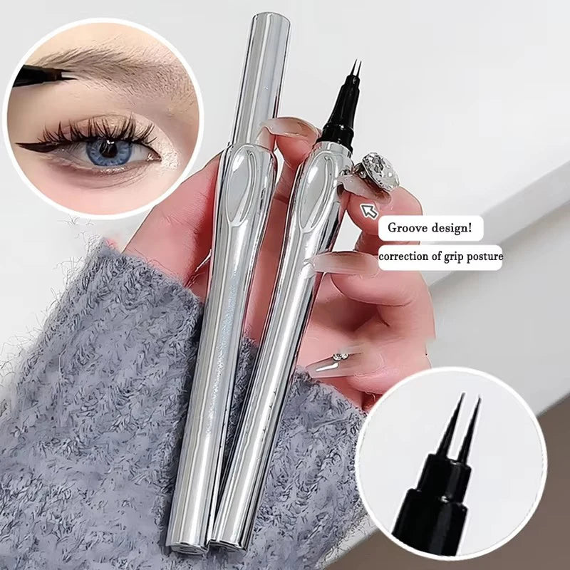 LUXURYTO 2-Fork Waterproof Liquid Eyebrow Pen – Ultra-Fine Tip