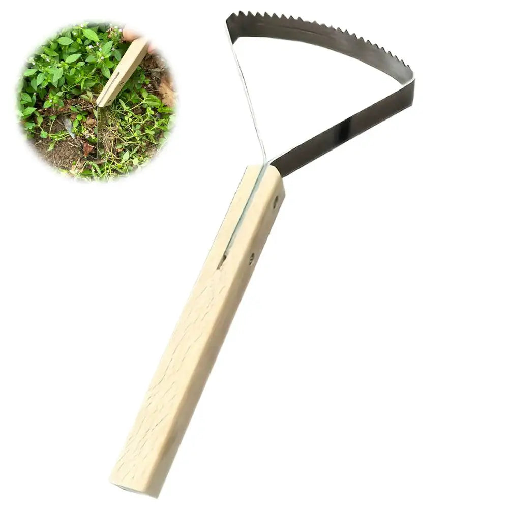 Heavy-Duty Manual Weed Cutter – Piercing Tip & Root Puller