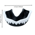 1pcs EVA Martial Arts Mouth Guard Safety Teeth Protector for Karate Thai Boxing Football MMA Rugby Combat Sports Gear Oasis Select black-white