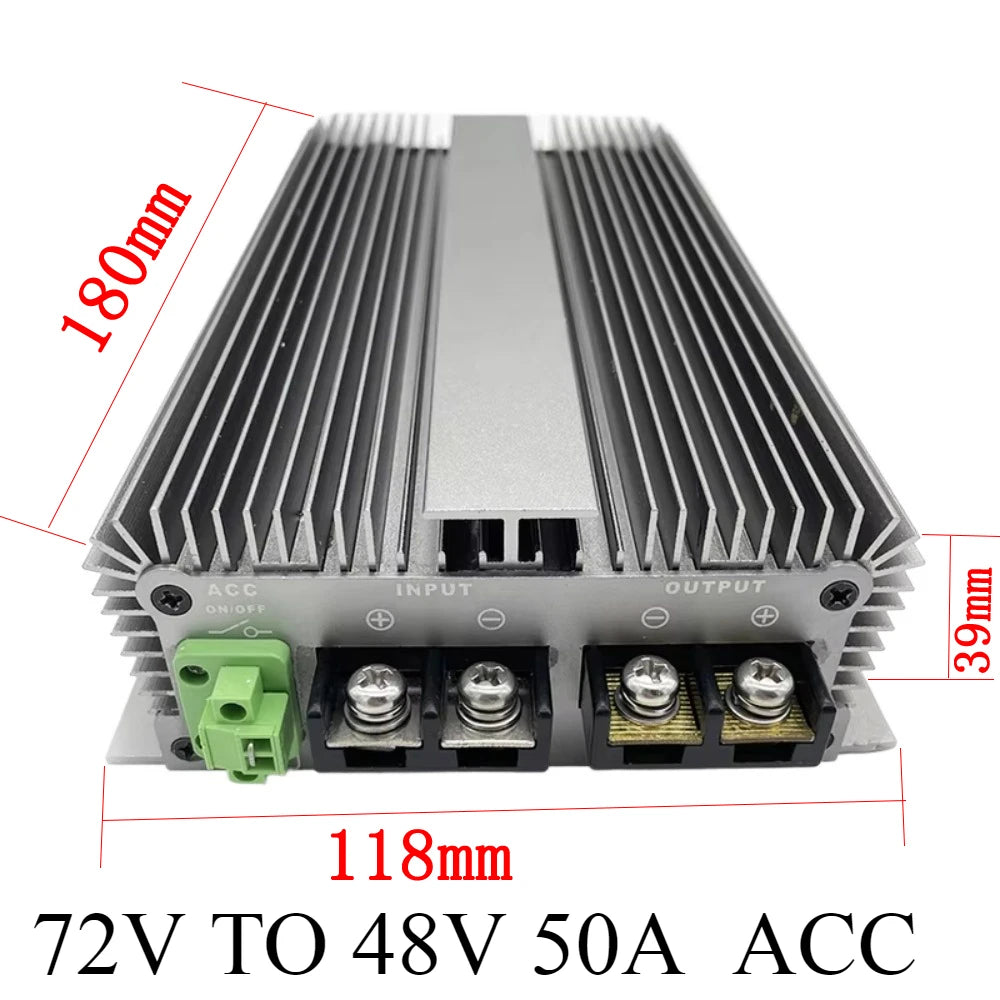 72v to 48v 10A-60A DC DC Step Down Power Converter 56v 60v 64v 70v 72v 88v Buck Converter High Quality Reducer With ACC CE RoHS Oasis Select 72V TO 48V 50A ACC 50V-90V 48V