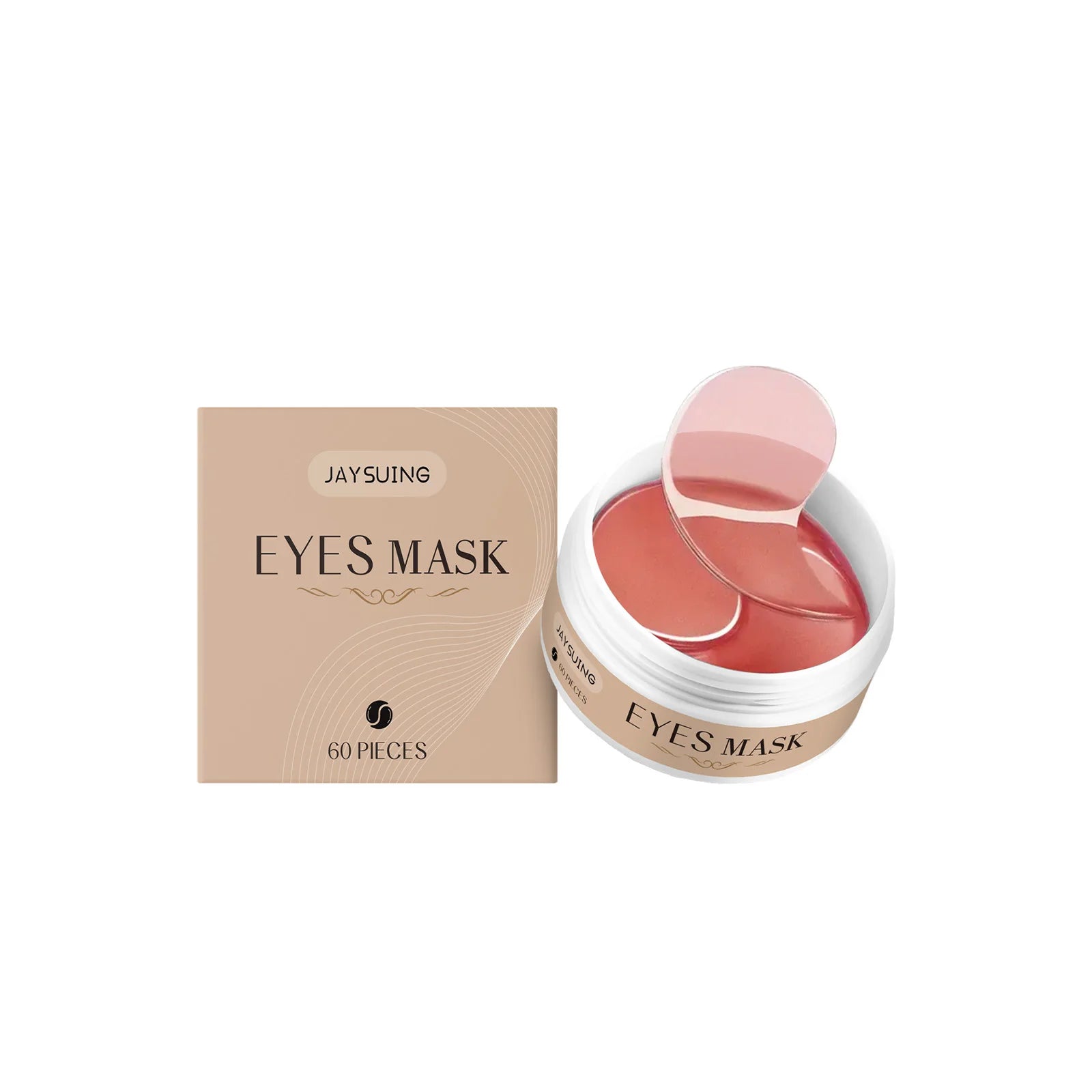 Jaysuing Coffee Eye Mask – Dark Circles, Anti-Aging, 60 Pcs Eye Mask Patches Oasis Select 60pcs Boxed