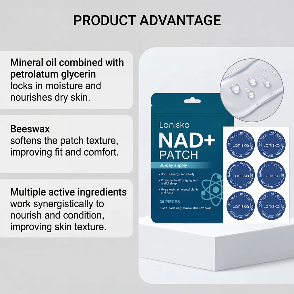NAD+ Body Care Patch Long Lasting Gentle Breathable Skin Nourishing Comfort For Men Women Daily Home Travel Office Use Oasis Select