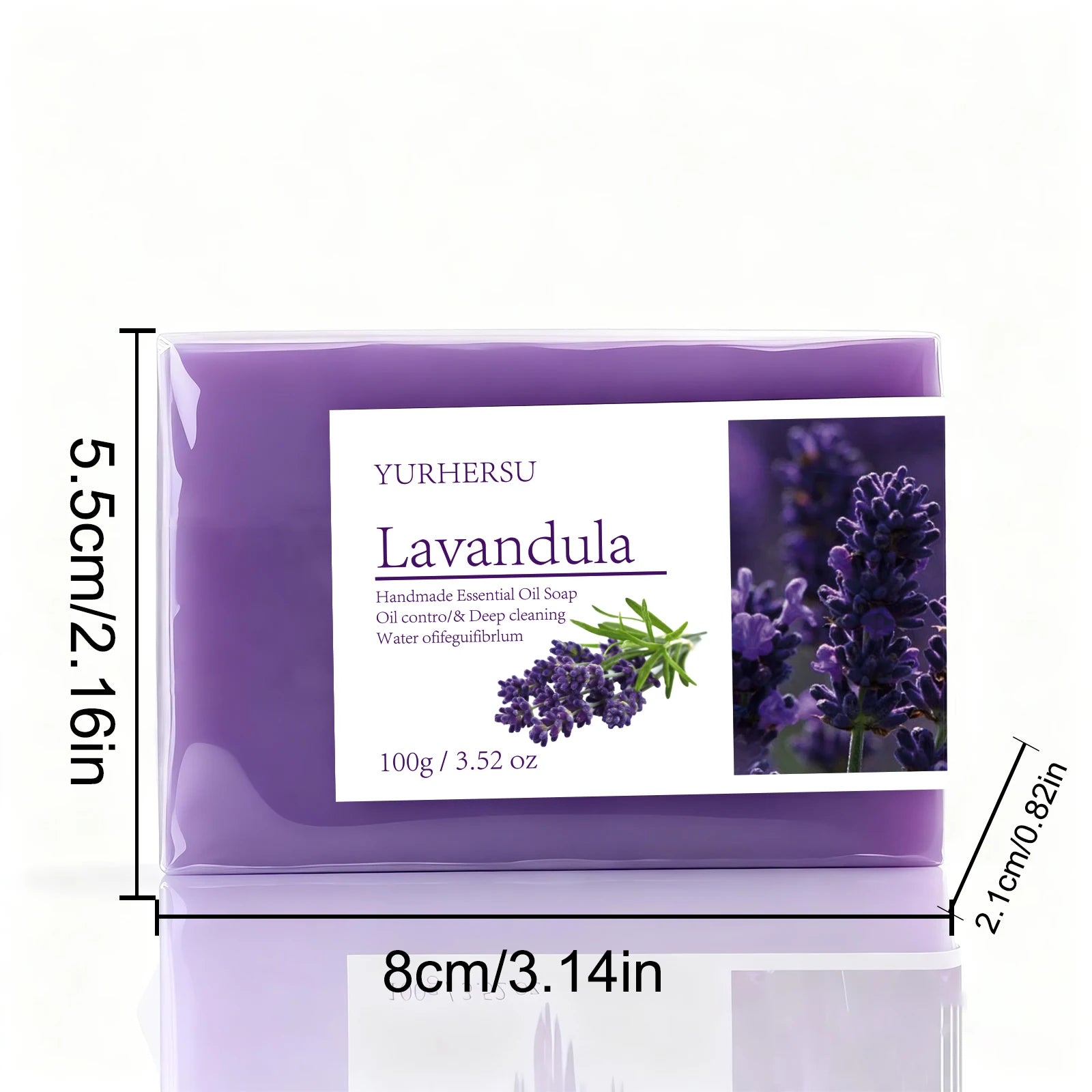 Lavender Essential Oil Handmade Cold Process Soap Bar | YURHERSU Handmade Soap Bar Oasis Select