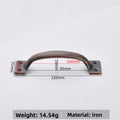 Bow-Shaped Iron Furniture Handle Vintage Drawer Wardrobe Cabinet Door Handle 5 Inch Garages Sheds Door Knob Hardware Pull