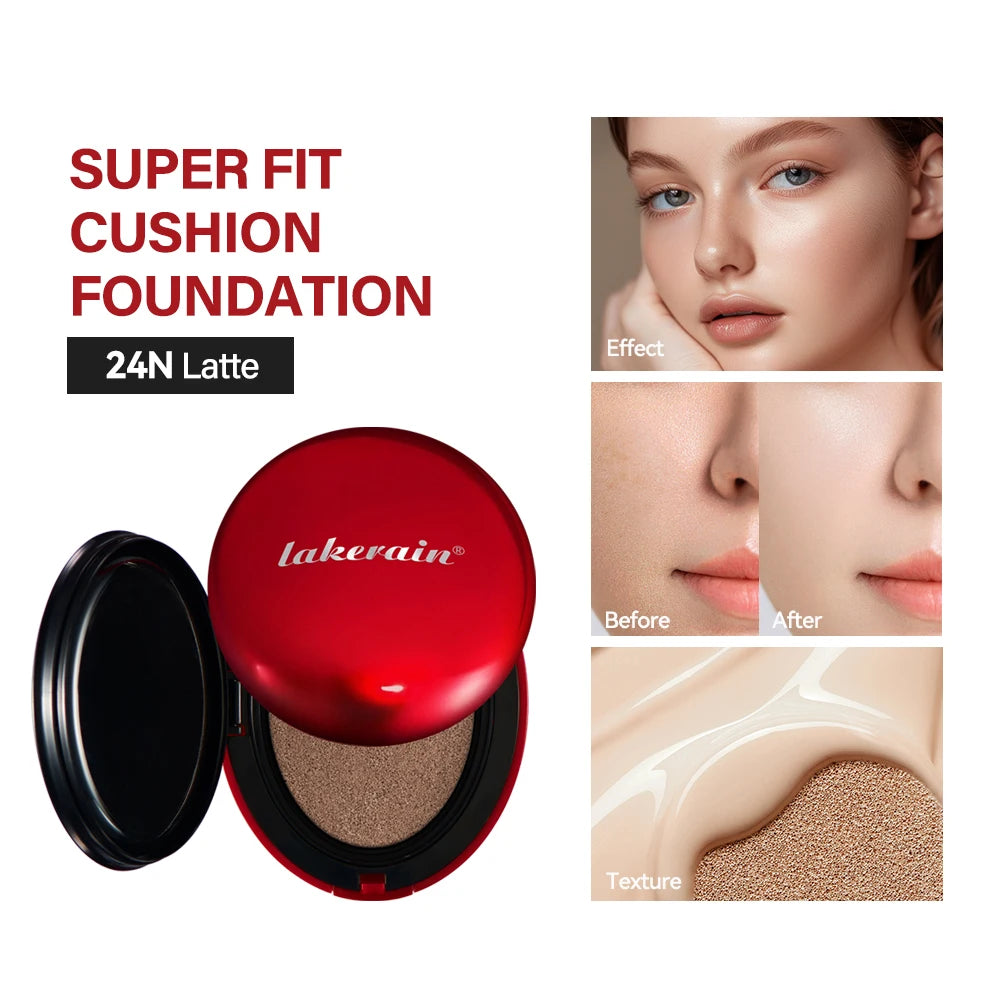 72 Hours Long-lasting Super Fit Cushion Foundation Full Coverage Waterproof Long-lasting Concealer 9 Colors Makeup Semi-Matte Oasis Select