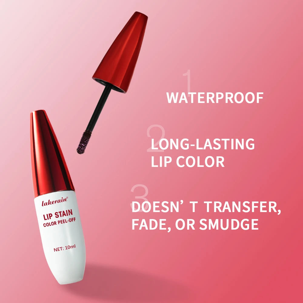 Lakerain Peel-off Lip Gloss Matte Natural Mist Lip Tinted Waterproof Long Lasting Lipstick Makeup Tear Contour Stain Cosmetics Oasis Select