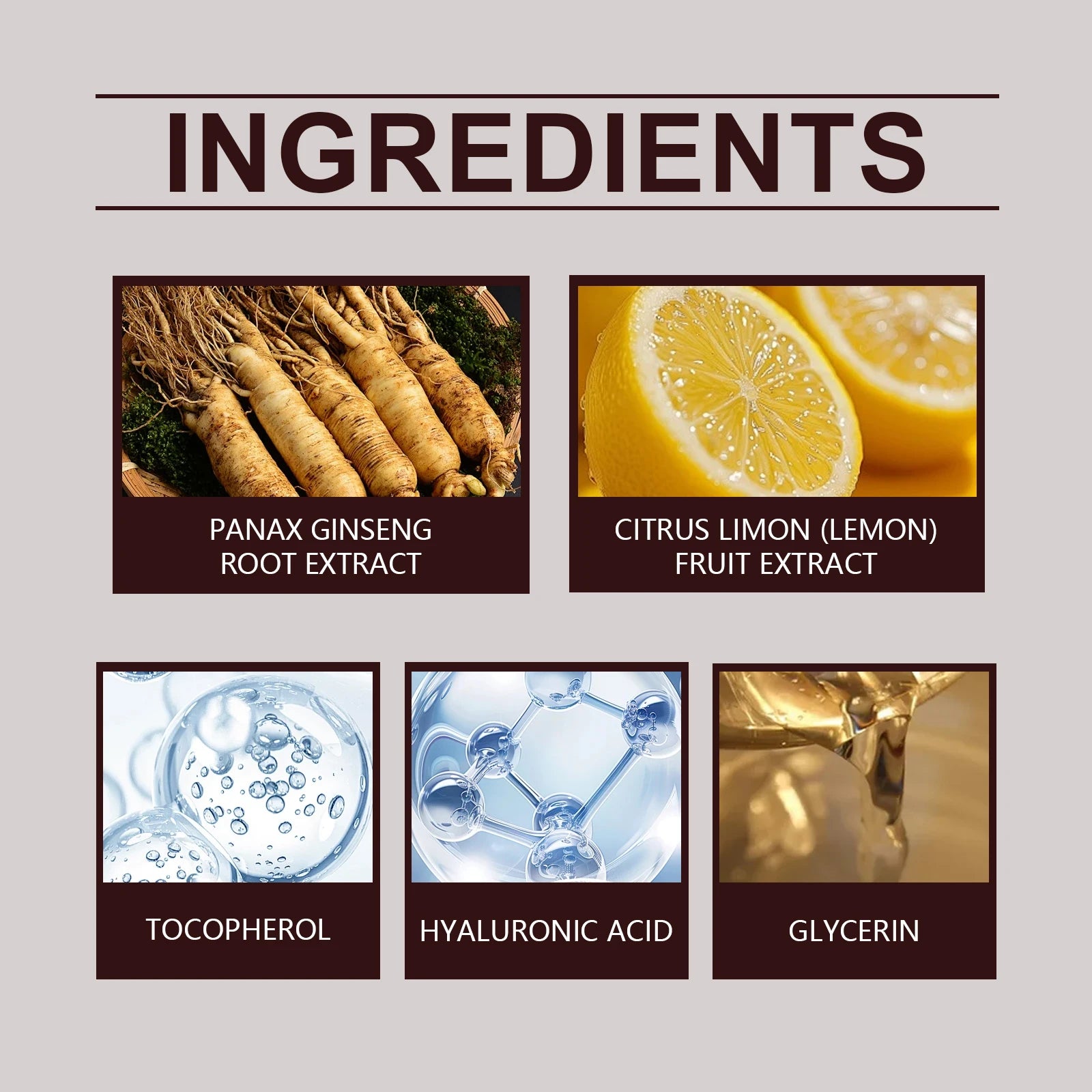 Ginseng Extract Facial Essential Oil Firming Fade Fine Lines Moisturizing Skin Rejuvenation Non-Greasy Nourishing Face Essence Oasis Select