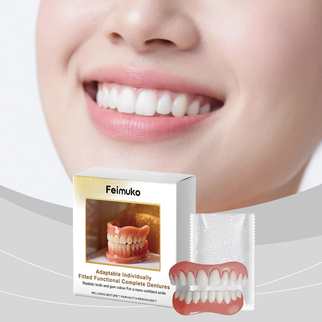 Premium Denture Cosmetic Kit - Boost Smile Beauty, Skin-Friendly Material Confident Smile for Any Occasion Oasis Select