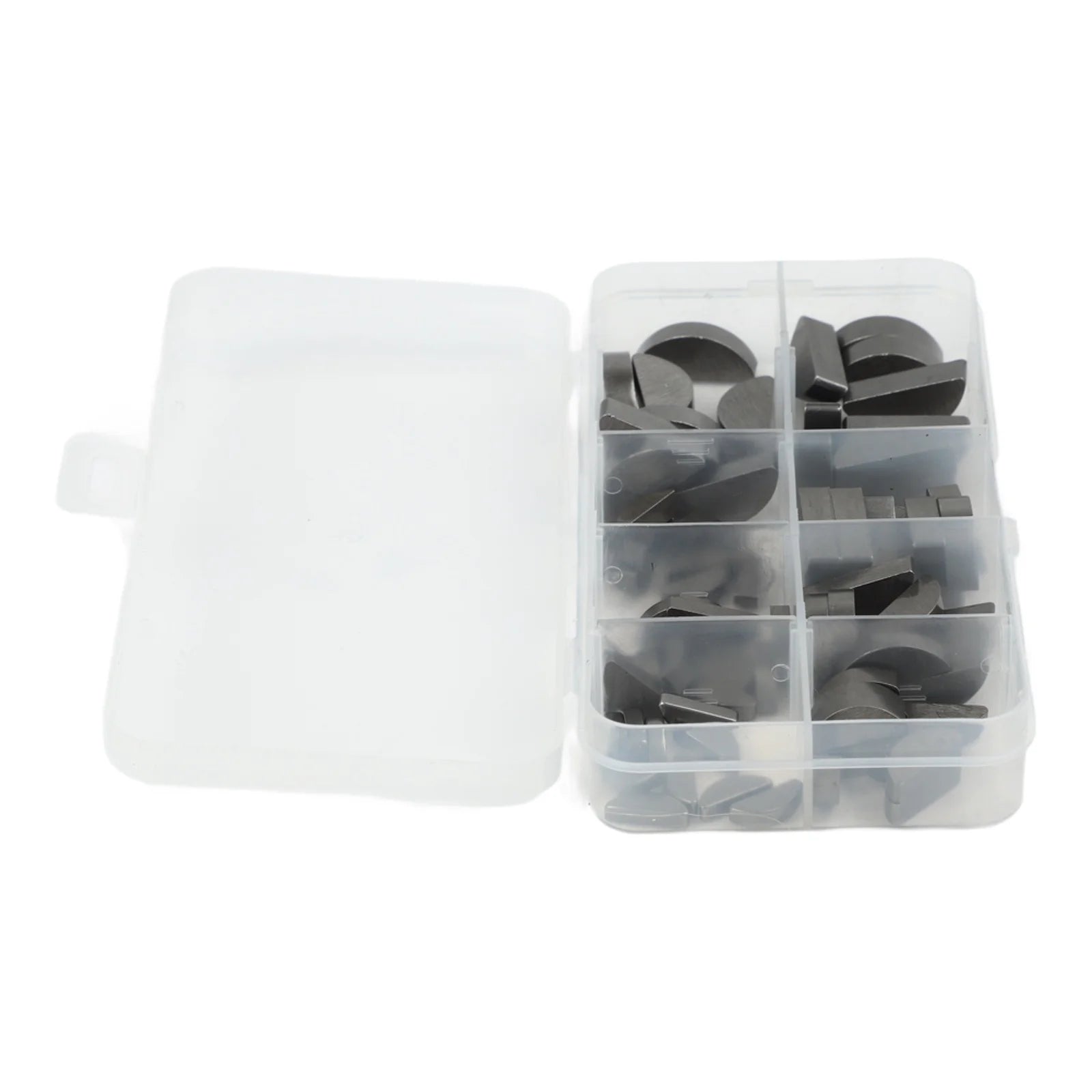 80pcs Carbon Steel Woodruff Half Moon Key Assortment Set Woodruff Key Set Oasis Select
